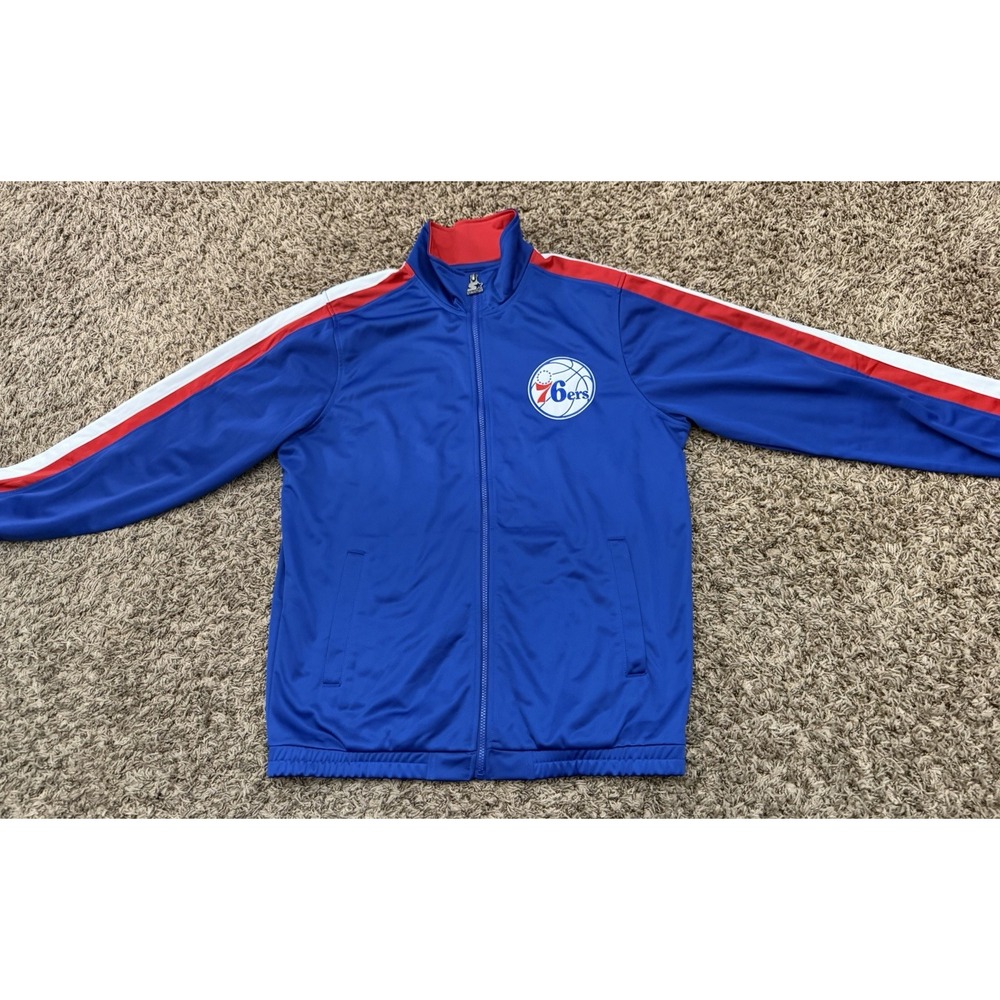Vintage Starter Philadelphia 76ers Track Jacket Full Zip Mens Size Large
